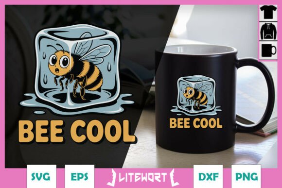 Bee Cool Puns Funny Animal SVG for Crafts and Graphics