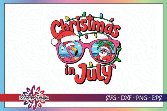 Christmas in July Funny Womens SVG for Crafts and Graphics
