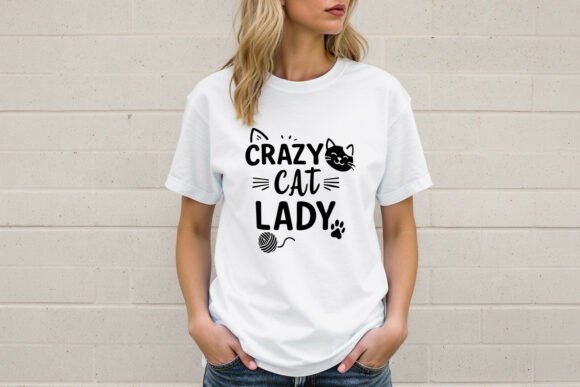 Crazy Cat Lady SVG Funny Design for Crafts and Graphics