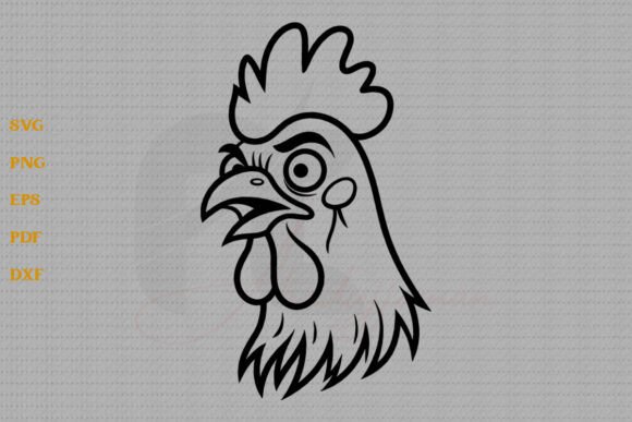Funny Chicken SVG for Crafts and Graphics