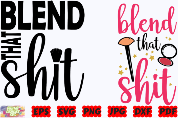 Funny Makeup SVG Graphics for Crafts and Creative Projects
