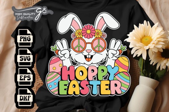 Hoppy Easter Funny Bunny SVG