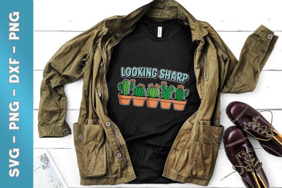 Looking Sharp Cactus Funny Gardening Graphics