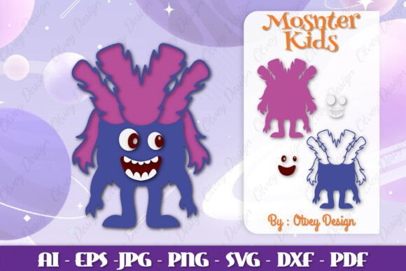 Monster Kids SVG: A Playful Graphic Design Asset for Local Brands