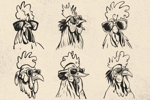 Rooster SVG: Funny Vector for Graphics and Crafts