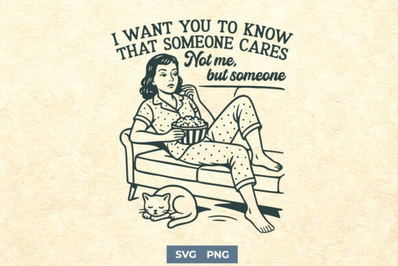 Someone Cares – Not Me SVG Funny Print for Crafts and Graphics