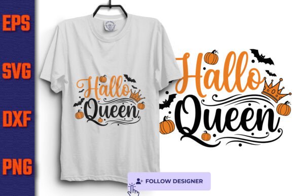 Spooky Royalty: Hallo Queen SVG for Branding and Crafts