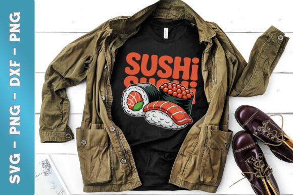Sushi Lover Funny Puns Graphics for Crafts