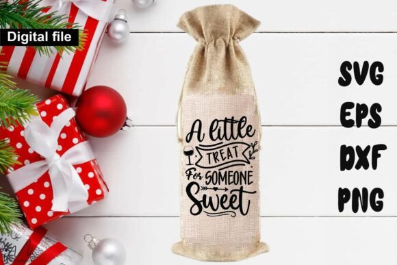 Valentine Wine Bag Svg for Crafts and Graphics