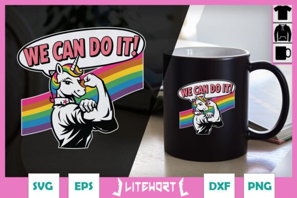We Can Do It Funny Rainbow SVG for Crafts and Graphics