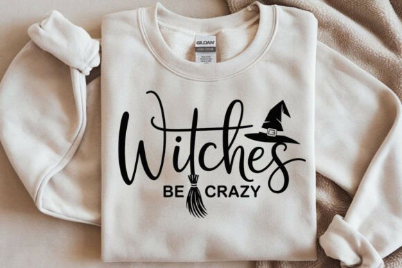 Witches Be Crazy SVG for Halloween Embroidery